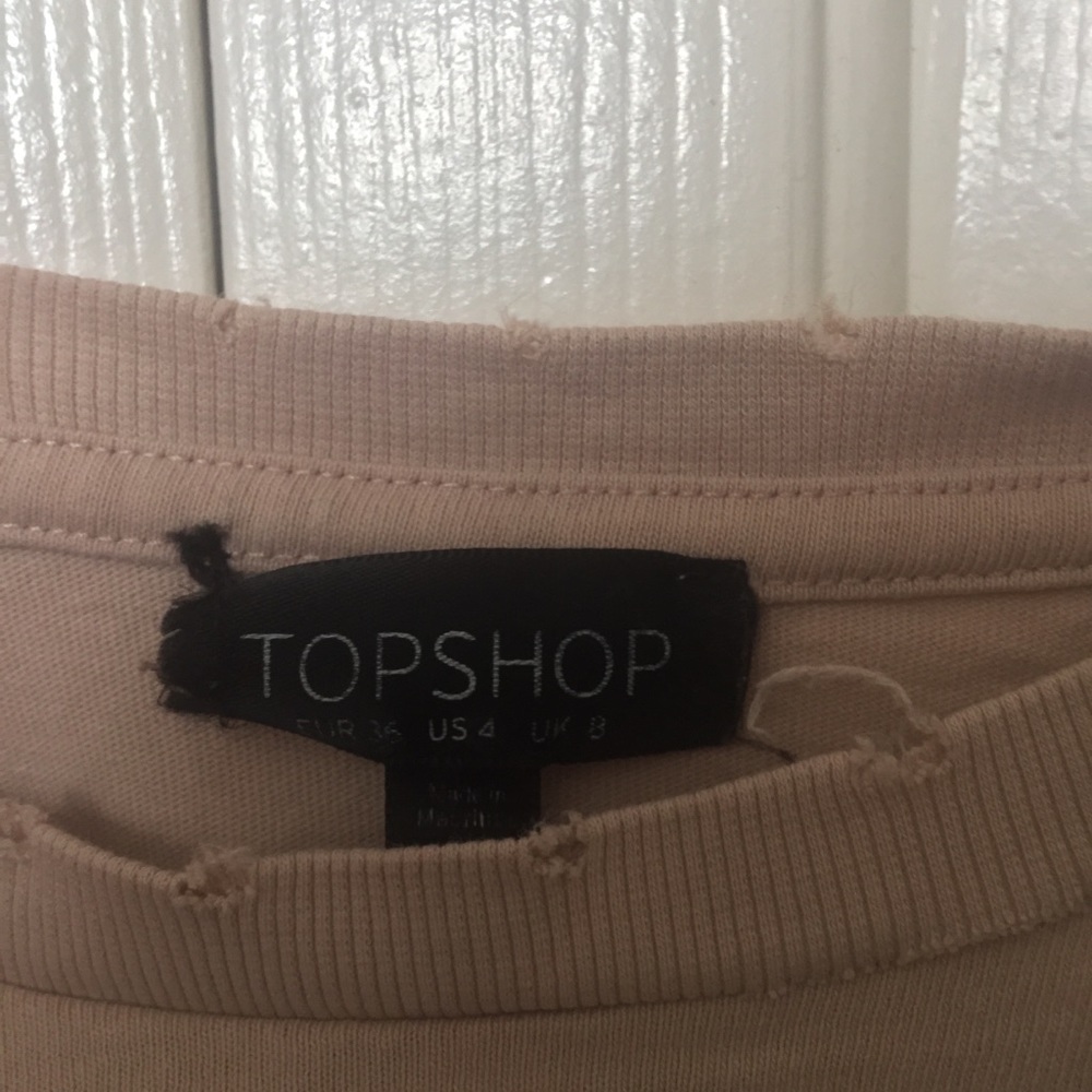 Topshop Destroyed Cutoff Tee - Picture 3 of 4